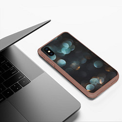 Чехол iPhone XS Max матовый Боке, цвет: 3D-коричневый — фото 2