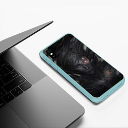 Чехол iPhone XS Max матовый Возрождение, цвет: 3D-мятный — фото 2
