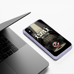 Чехол iPhone XS Max матовый The Binding of Isaac, цвет: 3D-светло-сиреневый — фото 2