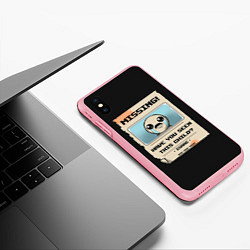 Чехол iPhone XS Max матовый Пропал мальчик, цвет: 3D-баблгам — фото 2