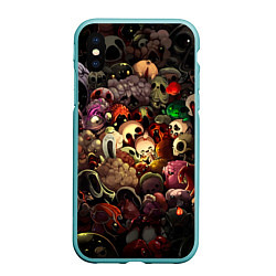 Чехол iPhone XS Max матовый Кошмар Исаака, цвет: 3D-мятный