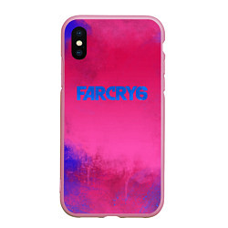 Чехол iPhone XS Max матовый Far Cry 6, цвет: 3D-розовый