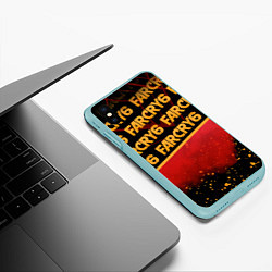Чехол iPhone XS Max матовый Far Cry 6, цвет: 3D-мятный — фото 2