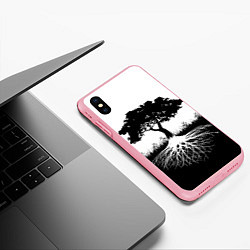 Чехол iPhone XS Max матовый ДЕРЕВО ИНЬ-ЯНЬ, цвет: 3D-баблгам — фото 2
