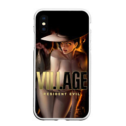 Чехол iPhone XS Max матовый Resident Evil Village, цвет: 3D-белый