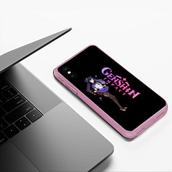 Чехол iPhone XS Max матовый ГЕНШИН ИМПАКТ, цвет: 3D-розовый — фото 2