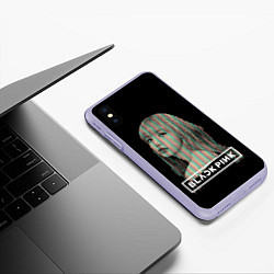 Чехол iPhone XS Max матовый Lisa BP, цвет: 3D-светло-сиреневый — фото 2
