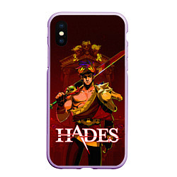 Чехол iPhone XS Max матовый Zagreus Hades, цвет: 3D-сиреневый