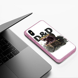 Чехол iPhone XS Max матовый D&D Мимик-сундук ДнД, цвет: 3D-розовый — фото 2