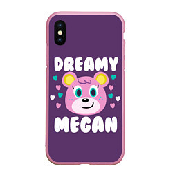 Чехол iPhone XS Max матовый Dreamy Megan, цвет: 3D-розовый