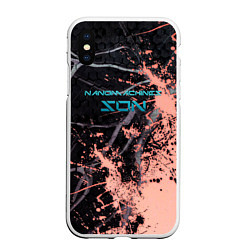 Чехол iPhone XS Max матовый MGR - Nanomachines Son, цвет: 3D-белый