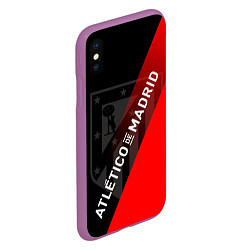 Чехол iPhone XS Max матовый АТЛЕТИКО МАДРИД ATLETICO, цвет: 3D-фиолетовый — фото 2