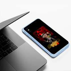Чехол iPhone XS Max матовый Silent Crossing, цвет: 3D-голубой — фото 2