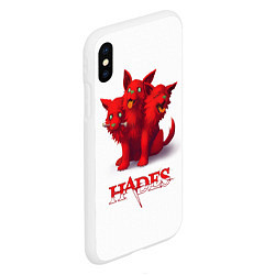 Чехол iPhone XS Max матовый Hades wolf, цвет: 3D-белый — фото 2