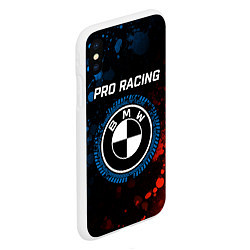 Чехол iPhone XS Max матовый БМВ - Racing, цвет: 3D-белый — фото 2