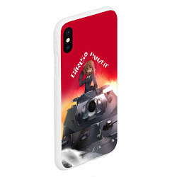 Чехол iPhone XS Max матовый Girls und Panzer Девушки и танки z, цвет: 3D-белый — фото 2