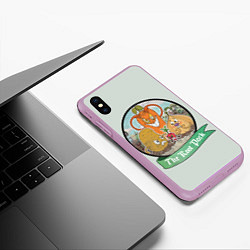 Чехол iPhone XS Max матовый The Root Pack, цвет: 3D-сиреневый — фото 2