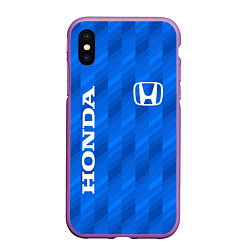 Чехол iPhone XS Max матовый HONDA BLUE ХОНДА СИНИЙ