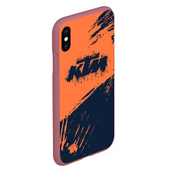 Чехол iPhone XS Max матовый KTM ГРАНЖ Z, цвет: 3D-малиновый — фото 2