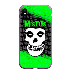 Чехол iPhone XS Max матовый MISFITS 3, цвет: 3D-фиолетовый