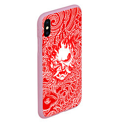 Чехол iPhone XS Max матовый Samurai, цвет: 3D-розовый — фото 2