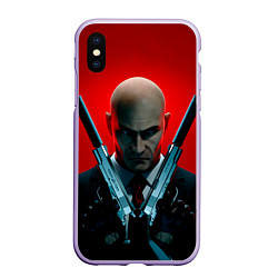 Чехол iPhone XS Max матовый Agent here, цвет: 3D-светло-сиреневый