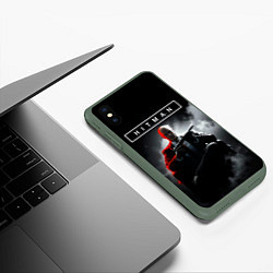 Чехол iPhone XS Max матовый Killer 47, цвет: 3D-темно-зеленый — фото 2