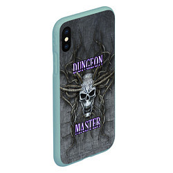 Чехол iPhone XS Max матовый DM Dungeon Master SKULL, цвет: 3D-мятный — фото 2