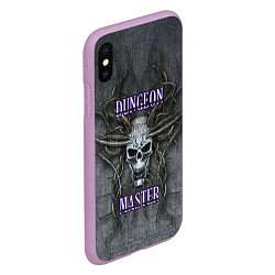 Чехол iPhone XS Max матовый DM Dungeon Master SKULL, цвет: 3D-сиреневый — фото 2