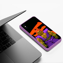 Чехол iPhone XS Max матовый Бланка, цвет: 3D-фиолетовый — фото 2