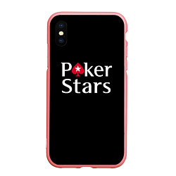 Чехол iPhone XS Max матовый Poker Stars, цвет: 3D-баблгам