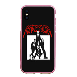 Чехол iPhone XS Max матовый Maneskin Rock Band, цвет: 3D-розовый