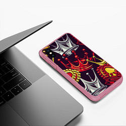 Чехол iPhone XS Max матовый КОРОЛЕВСКИЙ БАГРОВЫЙ 3D, цвет: 3D-малиновый — фото 2