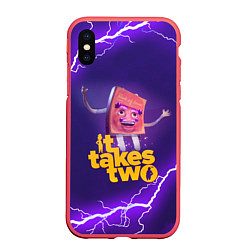 Чехол iPhone XS Max матовый It takes two DR Hakim Z, цвет: 3D-красный