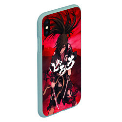 Чехол iPhone XS Max матовый Dororo Poster Дороро Постер Z, цвет: 3D-мятный — фото 2