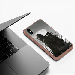 Чехол iPhone XS Max матовый STALKER 2 Gray, цвет: 3D-коричневый — фото 2