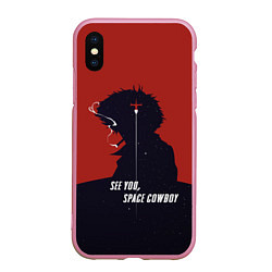 Чехол iPhone XS Max матовый Cowboy Bebop - Spike, цвет: 3D-розовый