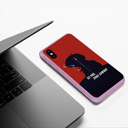 Чехол iPhone XS Max матовый Cowboy Bebop - Spike, цвет: 3D-сиреневый — фото 2