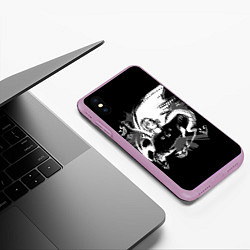 Чехол iPhone XS Max матовый Андрей Пиро, цвет: 3D-сиреневый — фото 2