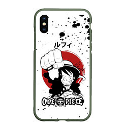 Чехол iPhone XS Max матовый Манки Д Луффи One Piece