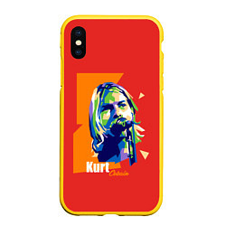 Чехол iPhone XS Max матовый Kurt Cobain