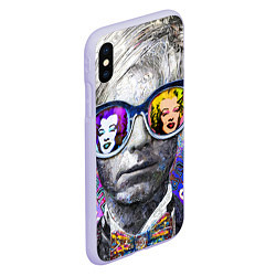 Чехол iPhone XS Max матовый Andy Warhol Энди Уорхол, цвет: 3D-светло-сиреневый — фото 2