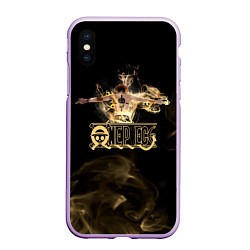 Чехол iPhone XS Max матовый Портгас Д Эйс One Piece, цвет: 3D-сиреневый