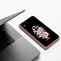 Чехол iPhone XS Max матовый В голове Айзека, цвет: 3D-коричневый — фото 2
