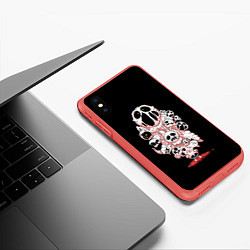 Чехол iPhone XS Max матовый В голове Айзека, цвет: 3D-красный — фото 2