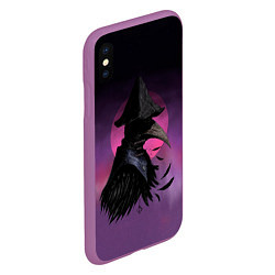 Чехол iPhone XS Max матовый Эйлин, цвет: 3D-фиолетовый — фото 2