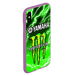 Чехол iPhone XS Max матовый YAMAHA X MONSTER SPORT, цвет: 3D-фиолетовый — фото 2