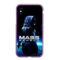 Чехол iPhone XS Max матовый MASS EFFECT ТАЛИ ЗОРА, цвет: 3D-фиолетовый