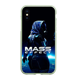 Чехол iPhone XS Max матовый MASS EFFECT ТАЛИ ЗОРА, цвет: 3D-салатовый