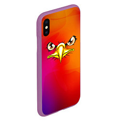 Чехол iPhone XS Max матовый ОРЁЛ, цвет: 3D-фиолетовый — фото 2